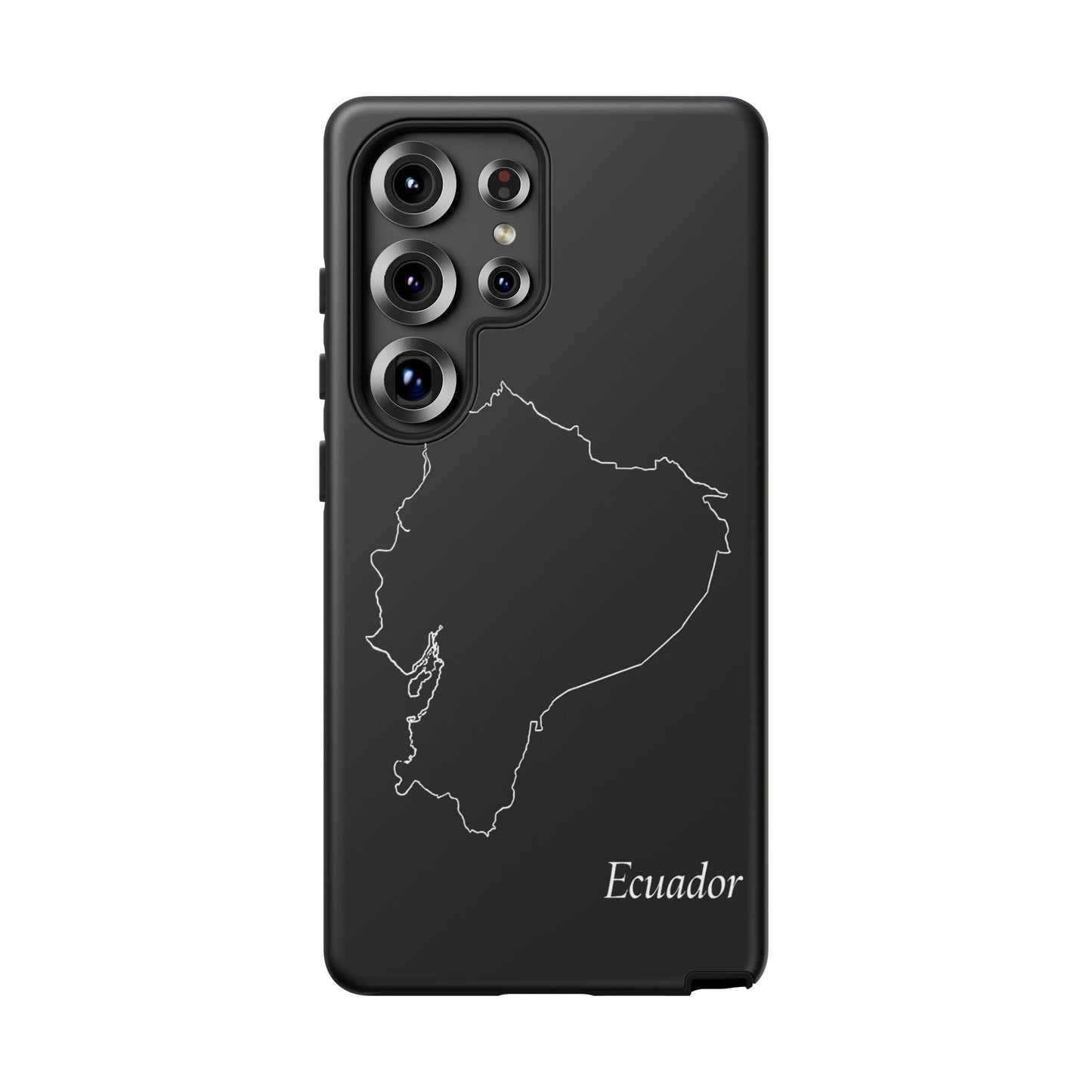 Ecuador Outline Phone Case – Minimal Country Map Tough Case (iPhone, Samsung, Pixel)