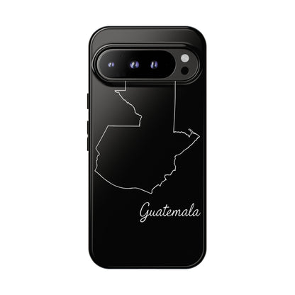 Guatemala Outline Phone Case – Minimal Country Map Tough Case (iPhone, Samsung, Pixel)