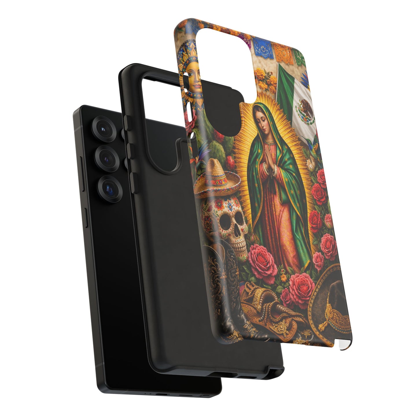 Virgen de Guadalupe Phone Case Mexican Floral iPhone Samsung Pixel Case