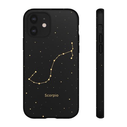 Scorpio Zodiac Constellation Phone Case – Luxe Gold Celestial Cover