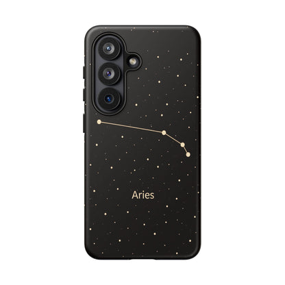 Aries Zodiac Constellation Phone Case – Luxe Gold Celestial Cover