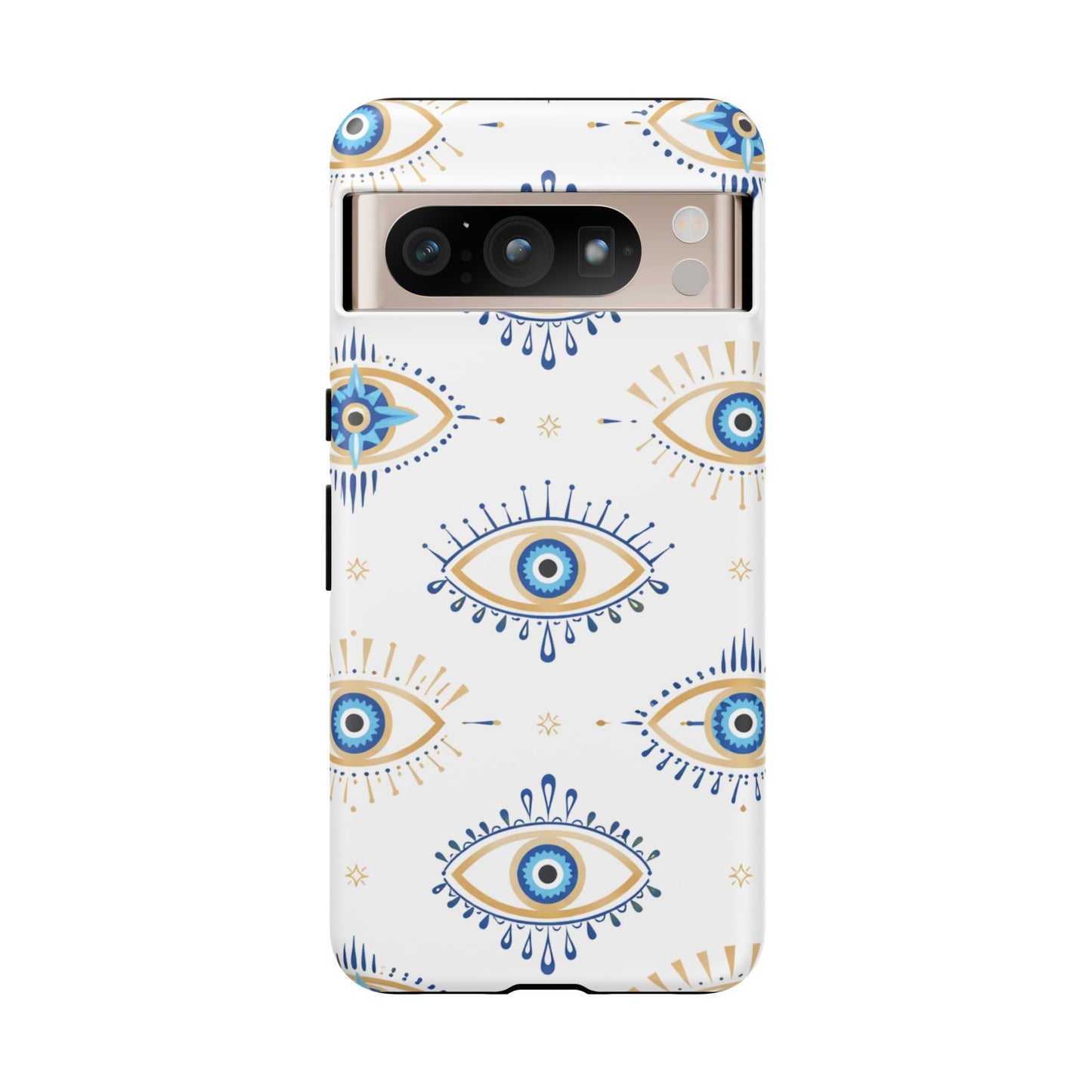 Blue Evil Eye Phone Case – Protective Slim Shockproof Cover for Iphone, Samsung Galaxy and Pixel