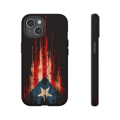 Puerto Rico Flag Phone Case | Distressed Puerto Rican Flag Tough Case | Boricua Pride Protective iPhone Samsung Cover