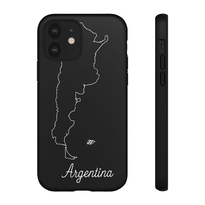 Argentina Outline Phone Case – Minimal Country Map Tough Case (iPhone, Samsung, Pixel)