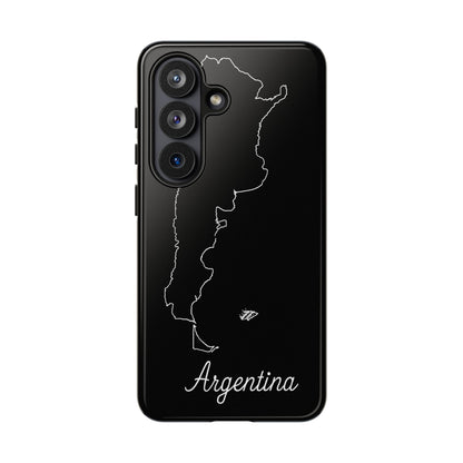Argentina Outline Phone Case – Minimal Country Map Tough Case (iPhone, Samsung, Pixel)