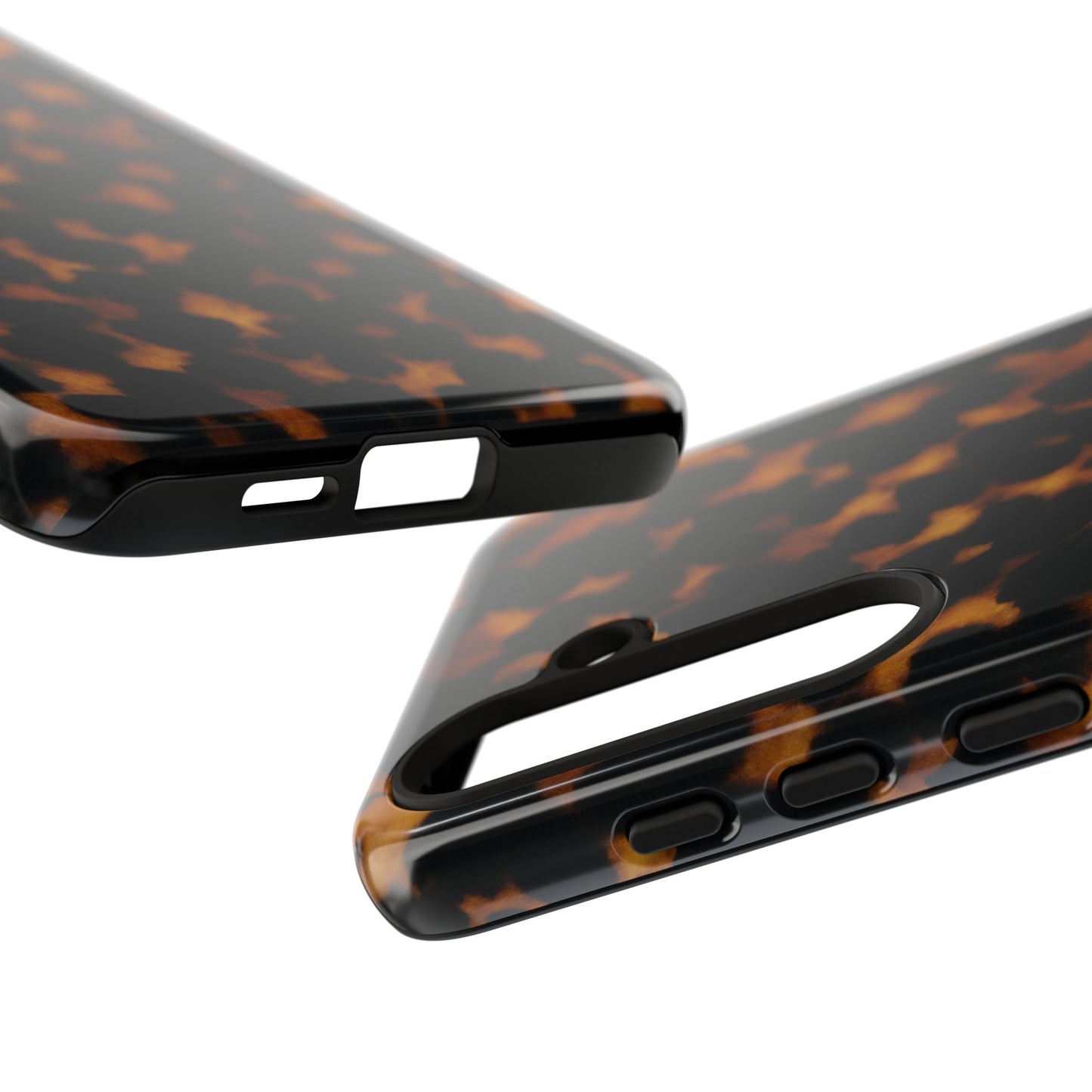 Tortoiseshell Pattern Tough Phone Case | Classic Leopard-Style Protective Cover