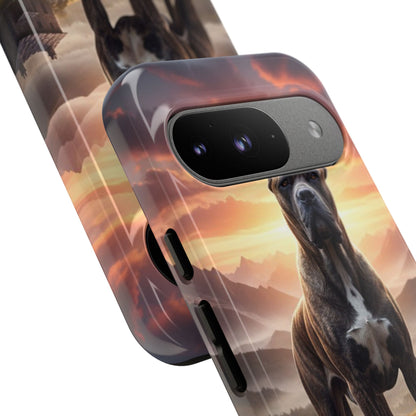 Cane Corso Phone Case – Guard Dog Sunset Tough Case (iPhone, Samsung, Pixel) | Dog Lover Gift