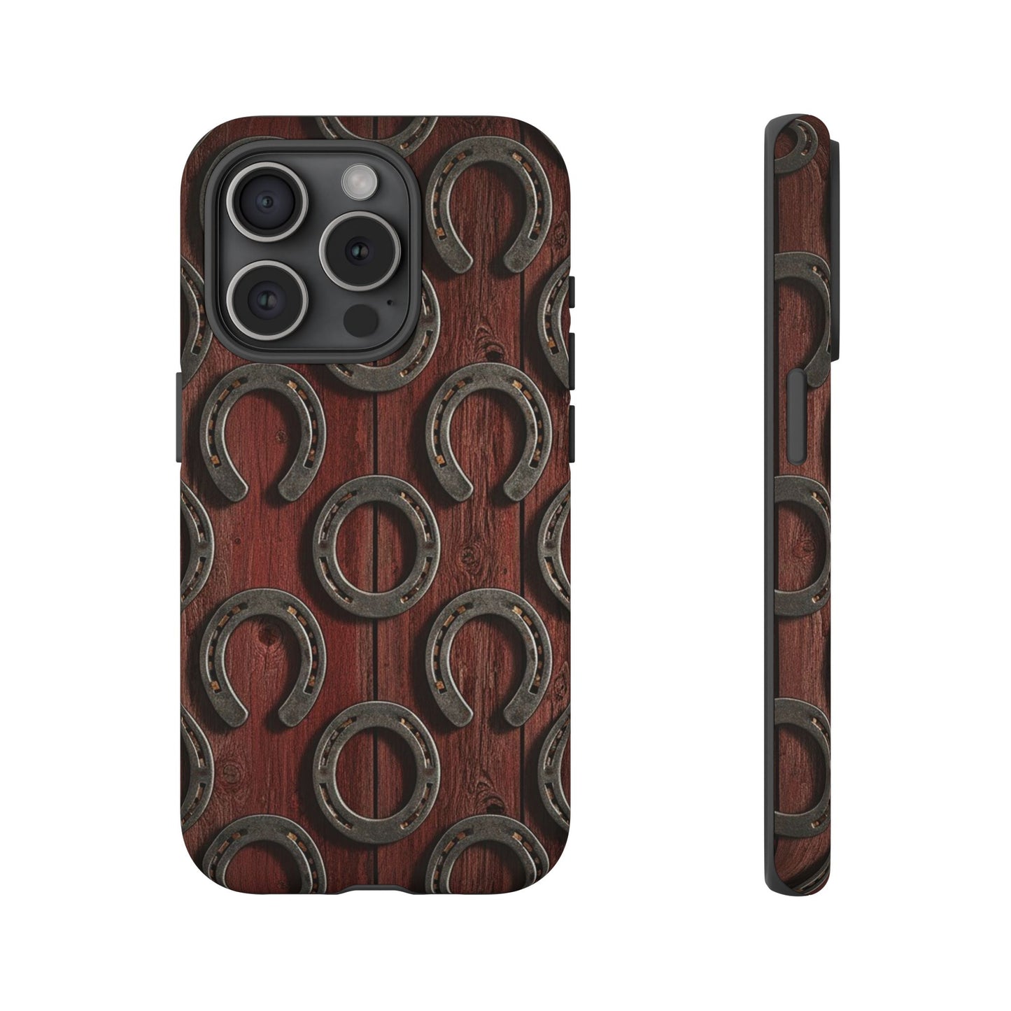 Rustic Horseshoe Western Phone Case – Cowboy Country Ranch Tough Case