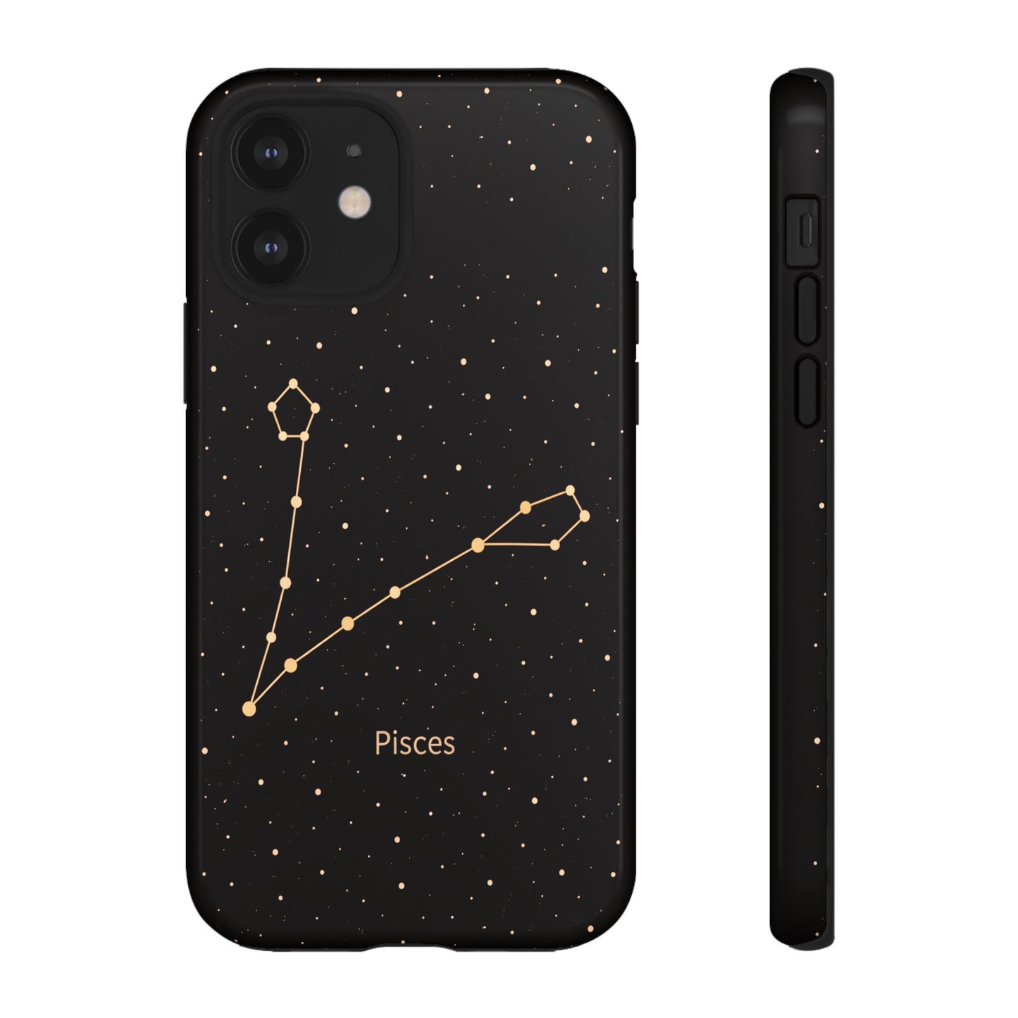 Pisces Zodiac Constellation Phone Case – Luxe Gold Celestial Cover