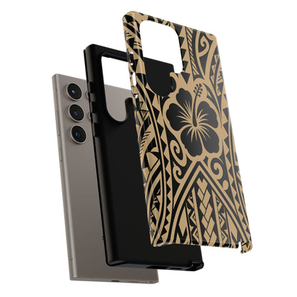 Polynesian Tribal Hawaiin Hibiscus Phone Case for iPhone Samsung Galaxy