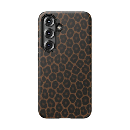 Brown Leopard Print Phone Case | Classic Animal Print Aesthetic Tough Protective Case