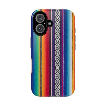 Serape Stripe Phone Case – Colorful Mexican Blanket Pattern Tough Case