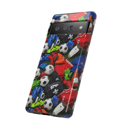 Soccer Ball Pattern Phone Case – Sports Fan Tough Protective Game Day Case