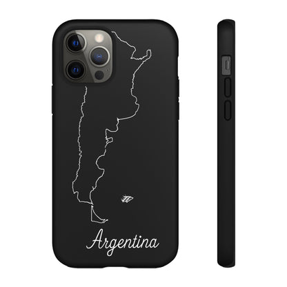 Argentina Outline Phone Case – Minimal Country Map Tough Case (iPhone, Samsung, Pixel)