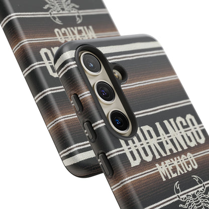 Durango Mexico Phone Case | Serape Scorpion Western Design | Mexican Heritage Tough Case for iPhone & Samsung