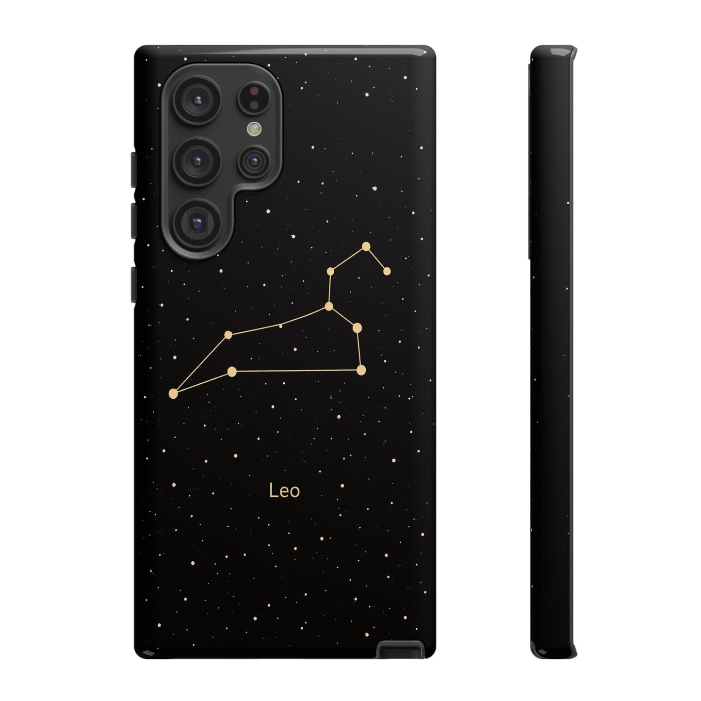 Leo Zodiac Constellation Phone Case – Luxe Gold Celestial Cover