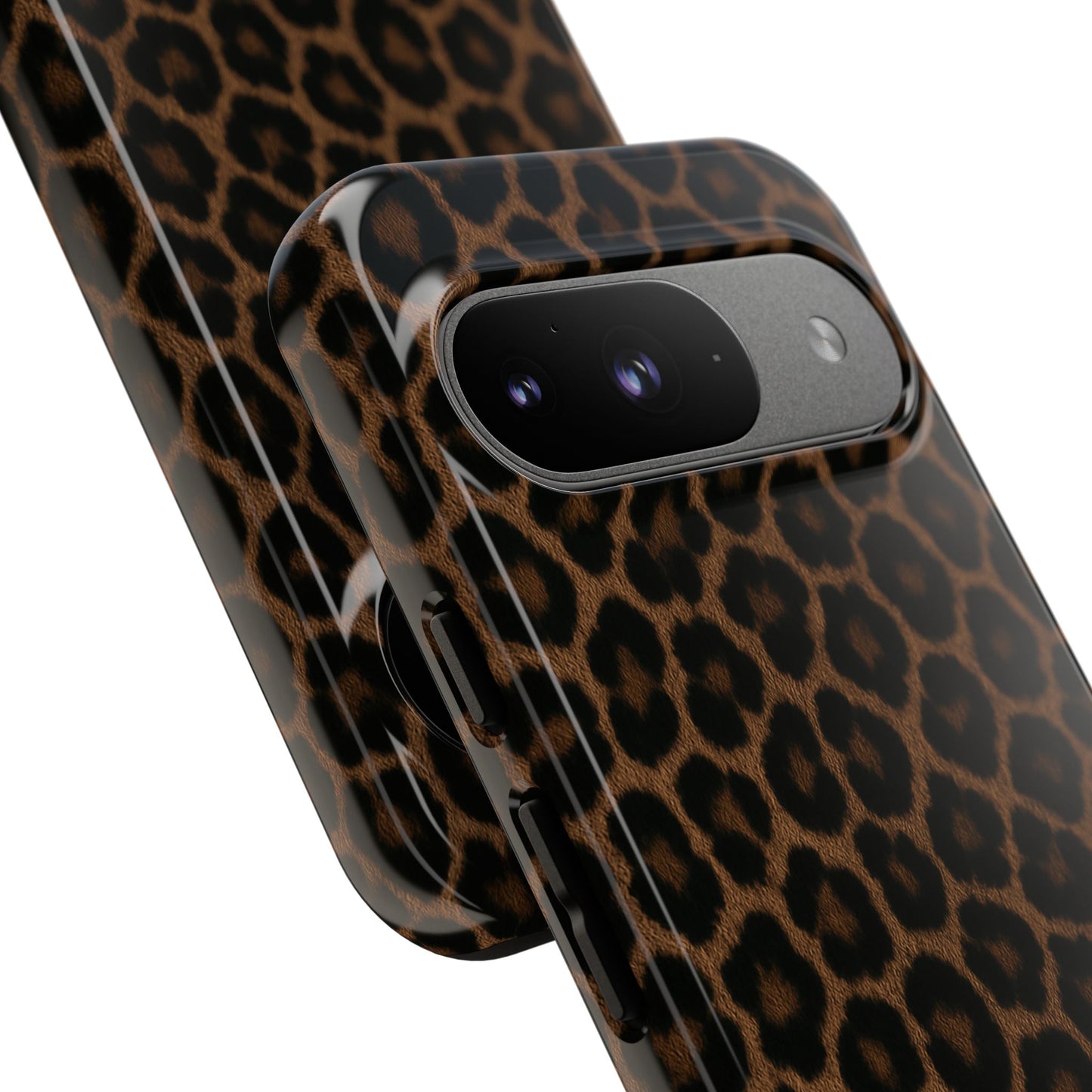 Brown Leopard Print Phone Case | Classic Animal Print Aesthetic Tough Protective Case