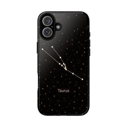 Taurus Zodiac Constellation Phone Case – Luxe Gold Celestial Cover