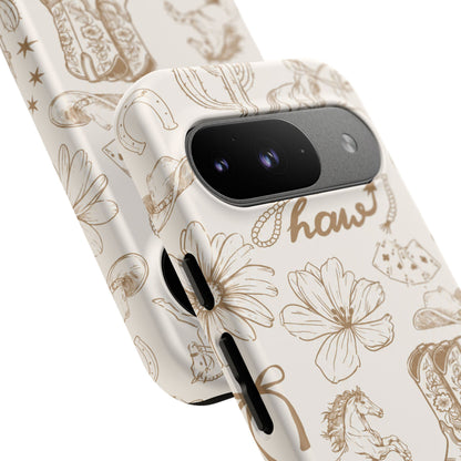 Western Cowgirl Phone Case for iPhone Samsung Galaxy Pixel Tough Case