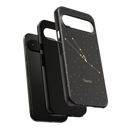 Taurus Zodiac Constellation Phone Case – Luxe Gold Celestial Cover