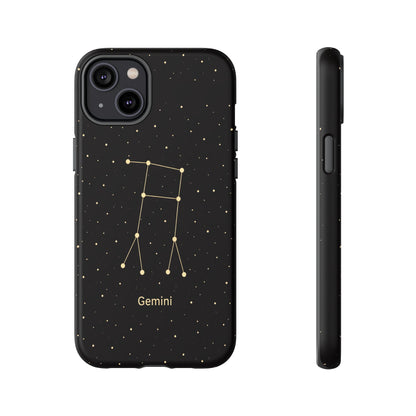 Gemini Zodiac Constellation Phone Case – Luxe Gold Celestial Cover