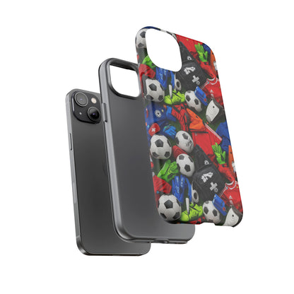 Soccer Ball Pattern Phone Case – Sports Fan Tough Protective Game Day Case