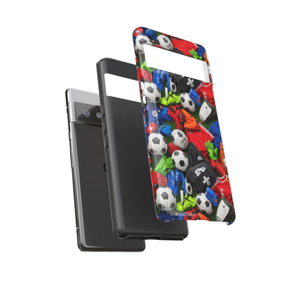 Soccer Ball Pattern Phone Case – Sports Fan Tough Protective Game Day Case
