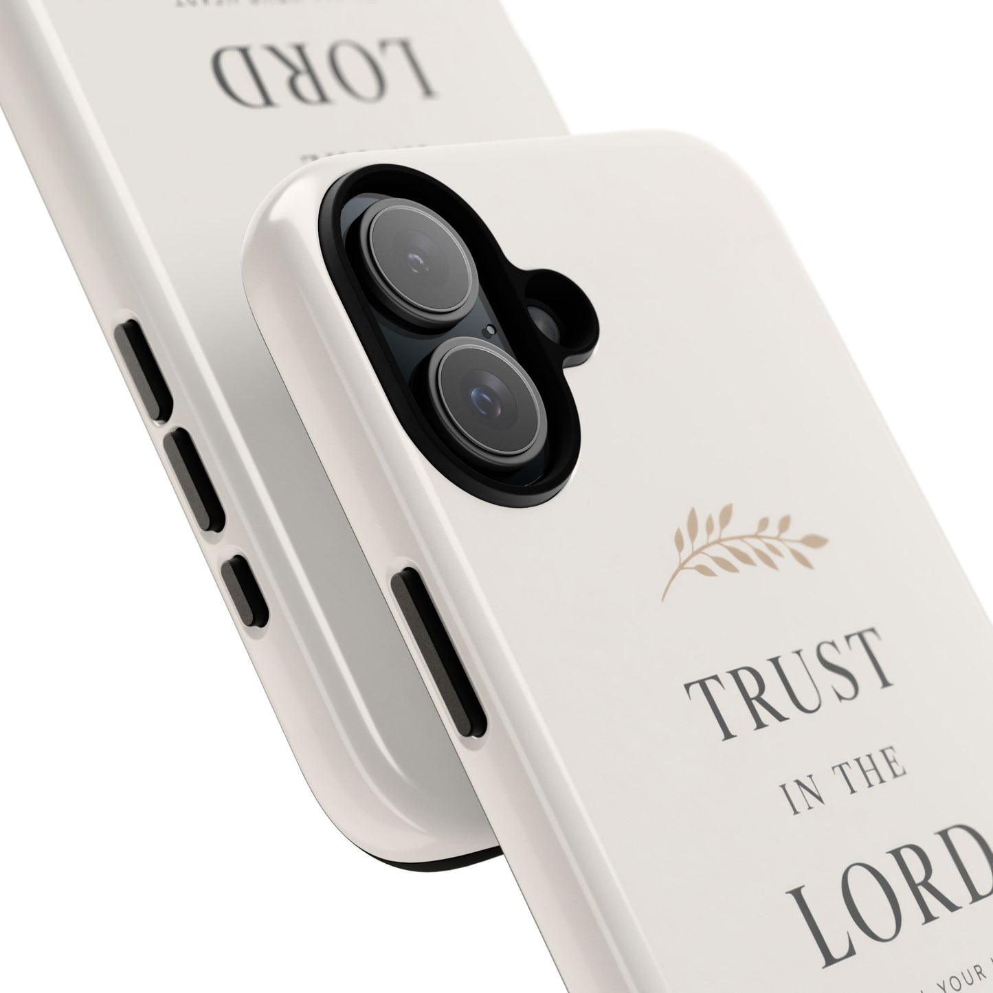 Proverbs 3:5 Christian Phone Case Trust in the Lord Minimalist Faith Cover