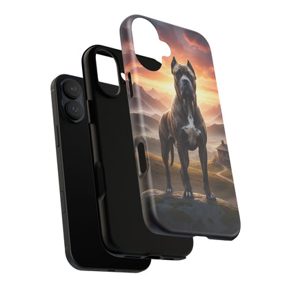 Cane Corso Phone Case – Guard Dog Sunset Tough Case (iPhone, Samsung, Pixel) | Dog Lover Gift