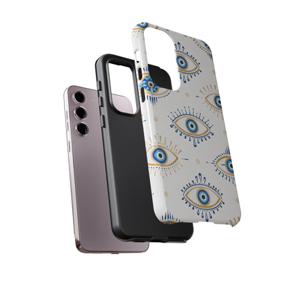 Blue Evil Eye Phone Case – Protective Slim Shockproof Cover for Iphone, Samsung Galaxy and Pixel