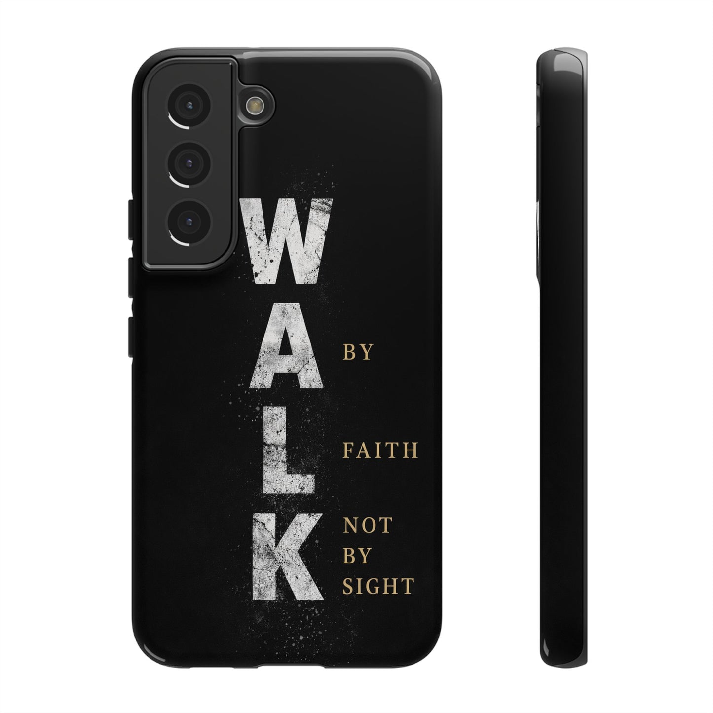 Walk by Faith Not by Sight Christian Phone Case Bible Verse Faith Cover