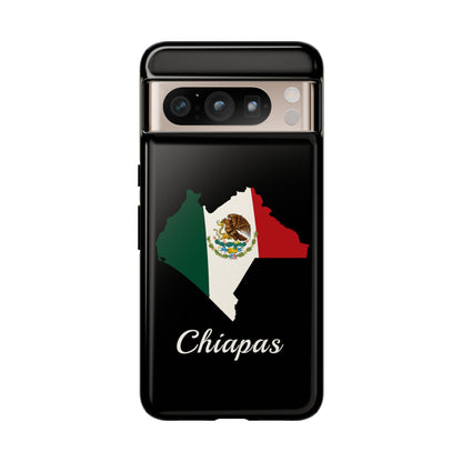 Chiapas Mexico Flag Map Phone Case | Mexican American Pride Tough Case for iPhone & Samsung