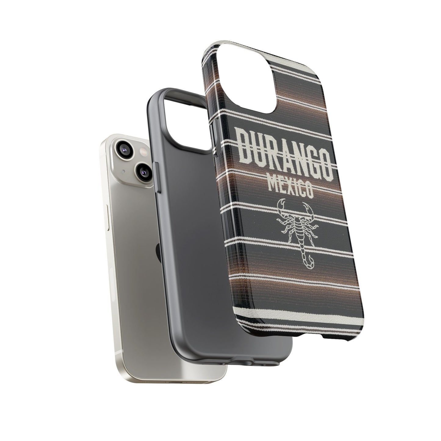Durango Mexico Phone Case | Serape Scorpion Western Design | Mexican Heritage Tough Case for iPhone & Samsung