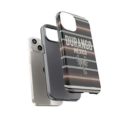 Durango Mexico Phone Case | Serape Scorpion Western Design | Mexican Heritage Tough Case for iPhone & Samsung