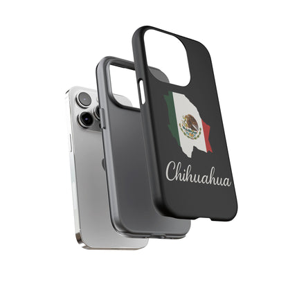 Chihuahua Mexico Flag Map Phone Case | Mexican American Pride Tough Case for iPhone & Samsung
