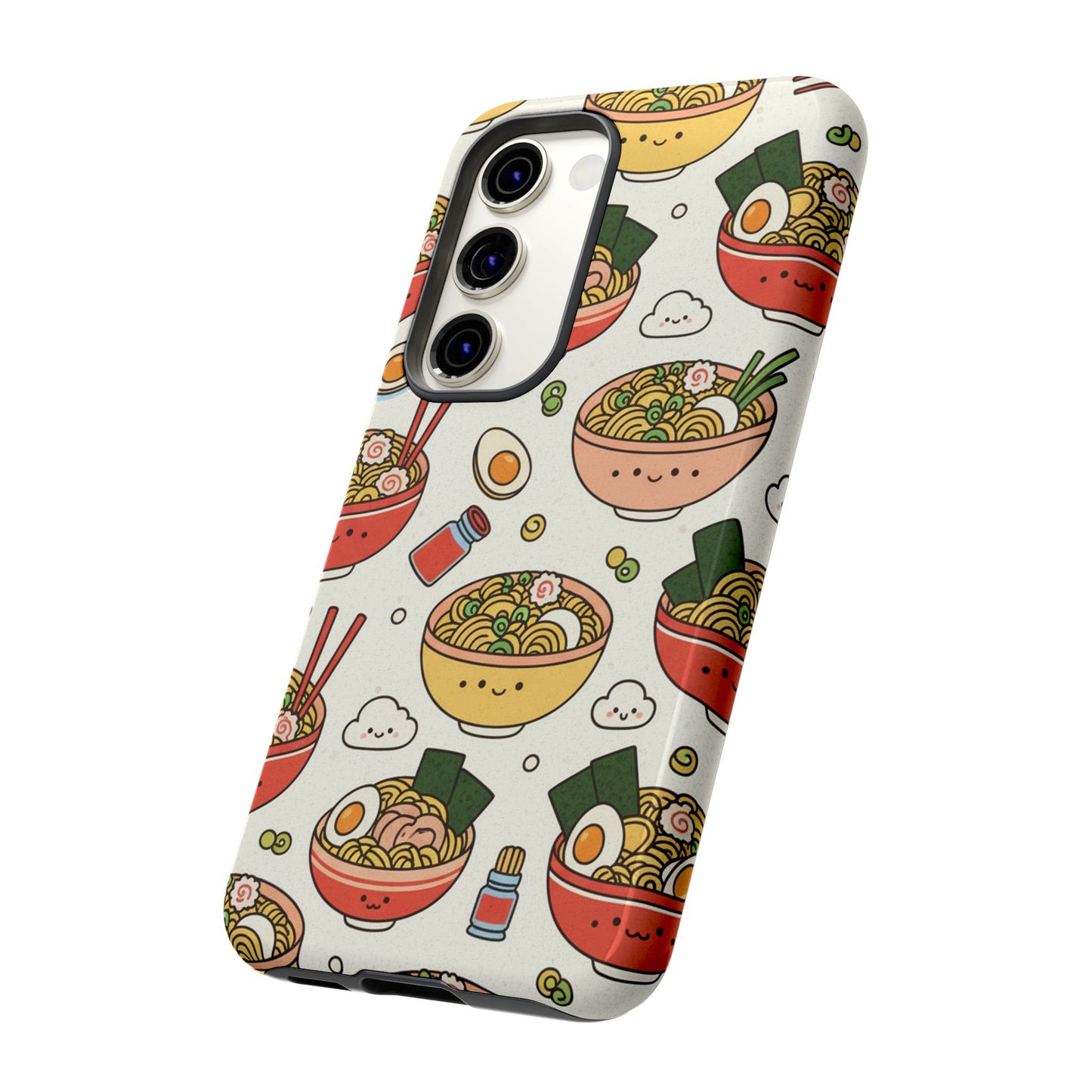 Kawaii Ramen Phone Case – Cute Japanese Food Pattern | Noodle Bowl Aesthetic Case