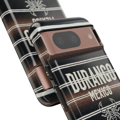 Durango Mexico Phone Case | Serape Scorpion Western Design | Mexican Heritage Tough Case for iPhone & Samsung