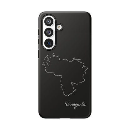 Venezuela Outline Phone Case – Minimal Country Map Tough Case (iPhone, Samsung, Pixel)