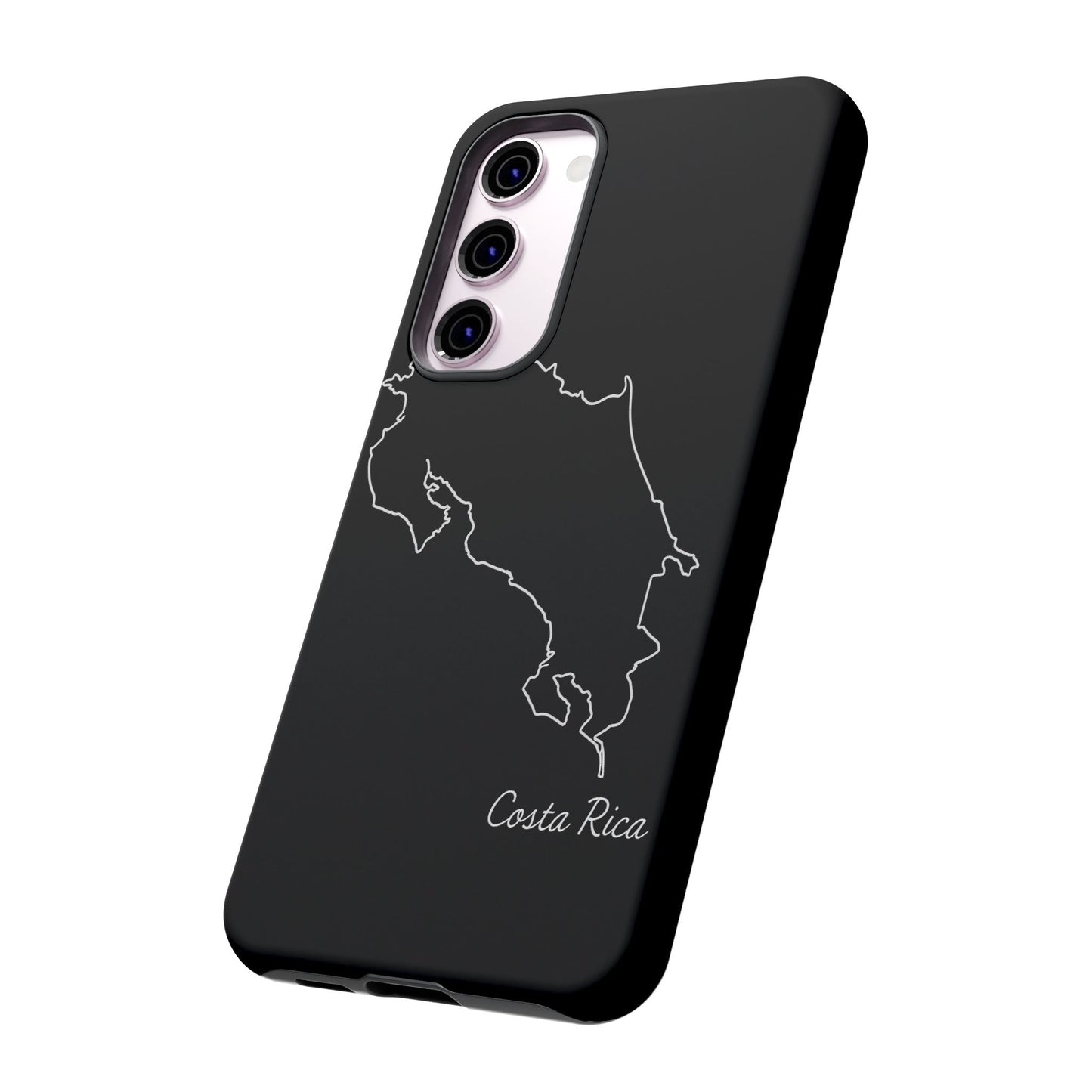 Costa Rica Outline Phone Case – Minimal Country Map Tough Case (iPhone, Samsung, Pixel)