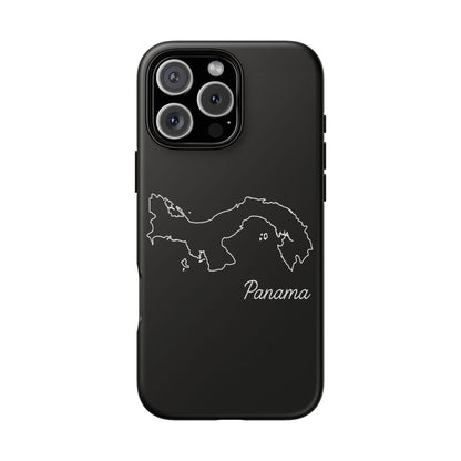 Panama Outline Phone Case – Minimal Country Map Tough Case (iPhone, Samsung, Pixel)