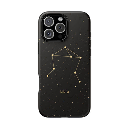 Libra Zodiac Constellation Phone Case – Luxe Gold Celestial Cover