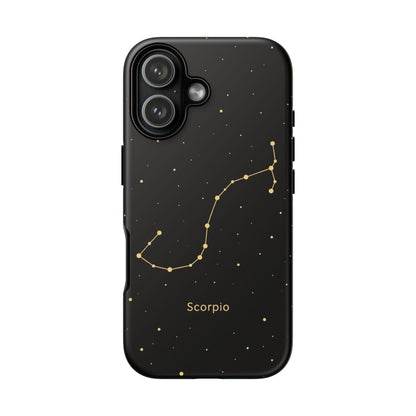 Scorpio Zodiac Constellation Phone Case – Luxe Gold Celestial Cover