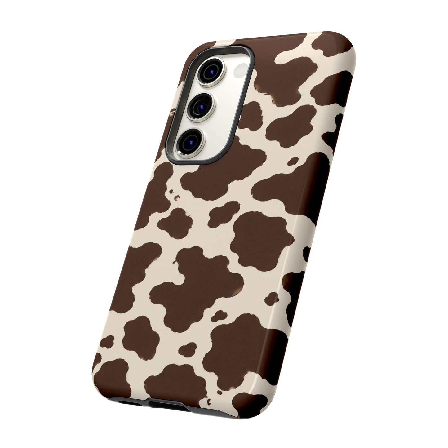 Western Cow Print Tough Phone Case for iPhone Samsung Galaxy Pixel
