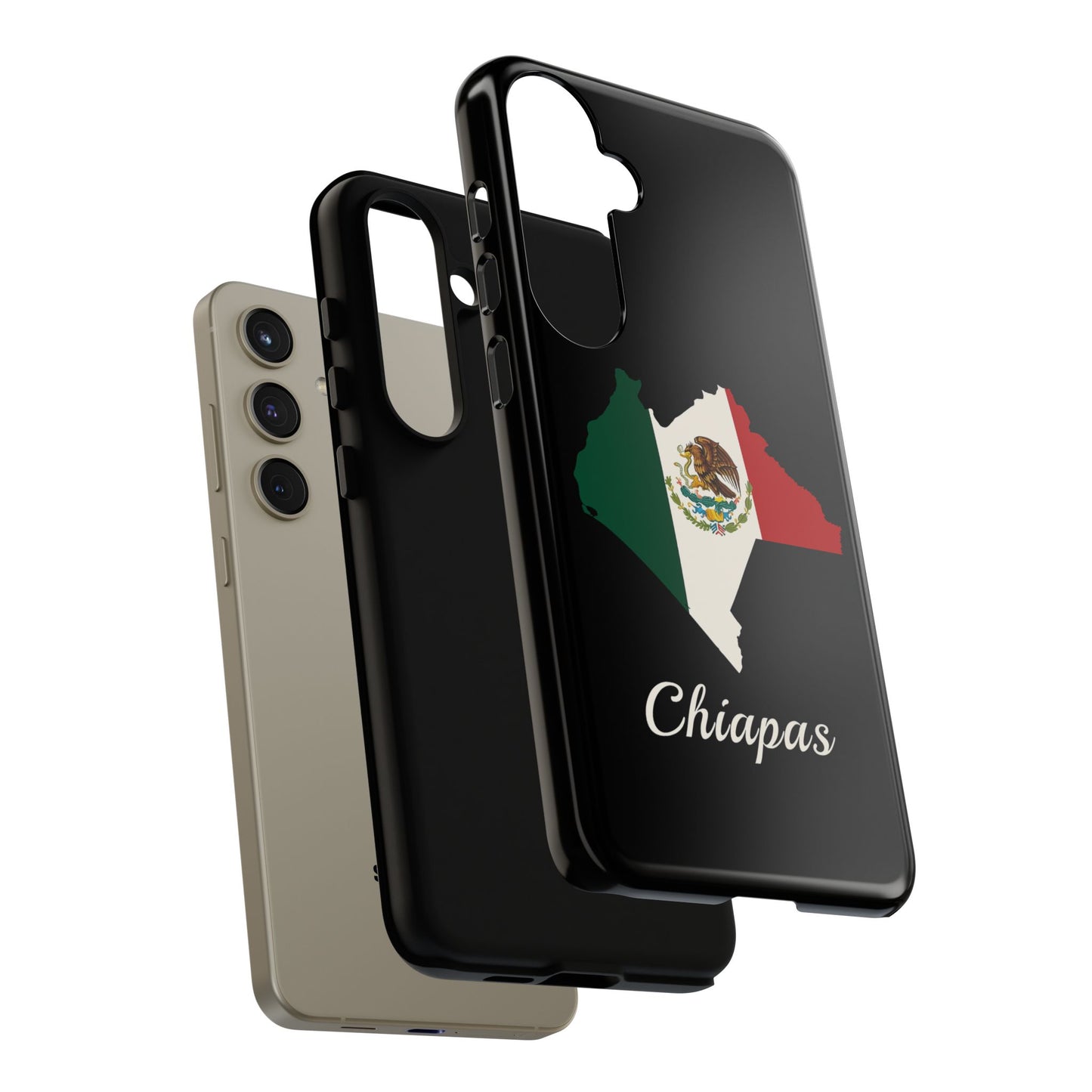 Chiapas Mexico Flag Map Phone Case | Mexican American Pride Tough Case for iPhone & Samsung