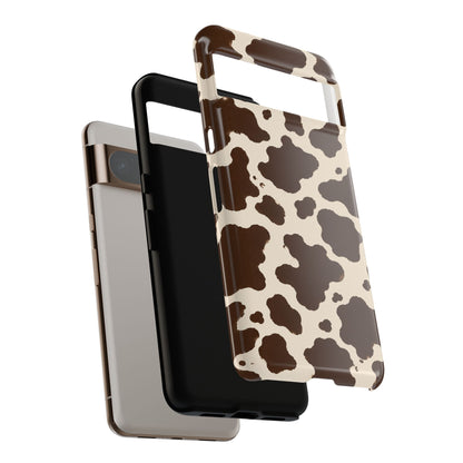 Western Cow Print Tough Phone Case for iPhone Samsung Galaxy Pixel