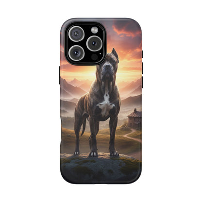 Cane Corso Phone Case – Guard Dog Sunset Tough Case (iPhone, Samsung, Pixel) | Dog Lover Gift
