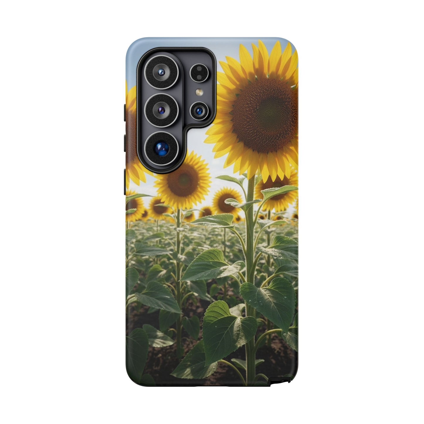 Sunflower Field Phone Case | Golden Hour Floral Aesthetic | Bright Summer Tough Case
