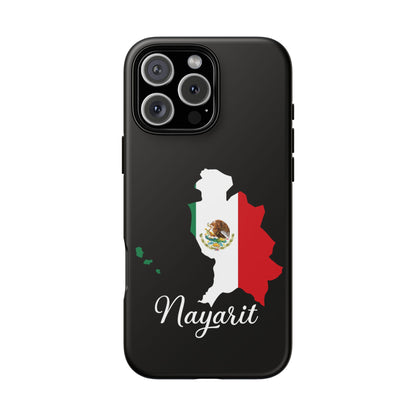 Nayarit Mexico Flag Map Phone Case | Mexican American Pride Tough Case for iPhone & Samsung