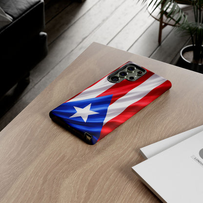 Puerto Rico Flag Phone Case | Boricua Pride Tough Case | Puerto Rican Flag Protective Cover for iPhone & Samsung