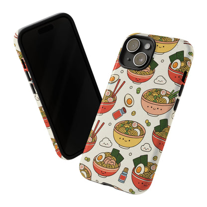 Kawaii Ramen Phone Case – Cute Japanese Food Pattern | Noodle Bowl Aesthetic Case
